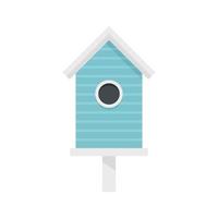 ícone de casa de pássaro caseiro plano vetor isolado