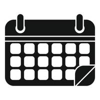 vetor simples do ícone da ajuda do calendário. apoio de escritório