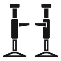 vetor simples do ícone do elevador do carro mecânico. Auto reparação