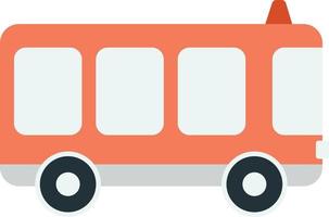 ilustração de ônibus em estilo minimalista vetor