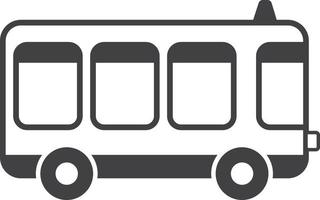 ilustração de ônibus em estilo minimalista vetor