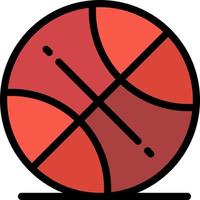 bola de basquete esportes modelo de logotipo de negócios eua cor plana vetor
