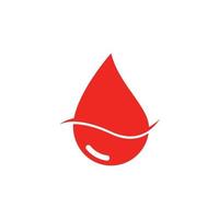 ilustração de ícone de vetor de logotipo de sangue