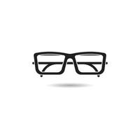 design de logotipo de óculos vecto vetor