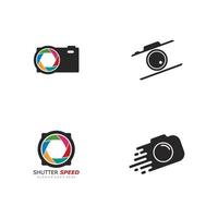 ilustração do ícone do vetor do modelo do logotipo da fotografia da câmera