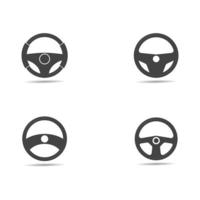 ilustração de ícone de modelo de vetor de logotipo de volante