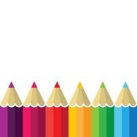 imagens de logotipo de lápis de cor vetor