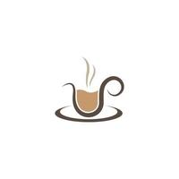 imagens do logotipo da xícara de café vetor