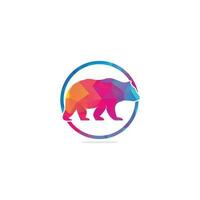 vetor de designs de ícone de logotipo de urso. tem conceitos de logotipo. símbolo do ícone.