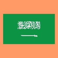 ilustração vetorial da bandeira do país da arábia saudita vetor