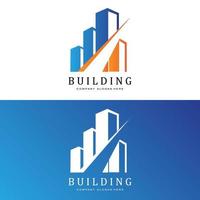 logotipo do edifício, vetor de arquiteto residencial, design adequado para construção civil, apartamento, habitação