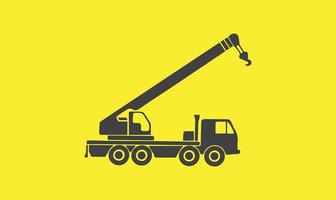 vetor de caminhão de reboque reboque de caminhão de veículo de reboque ajuda no conjunto de ilustração de estrada de transporte de automóveis rebocados isolado em fundo amarelo.