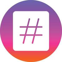 design de ícone de vetor de hashtag