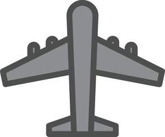 design de ícone de vetor de avião