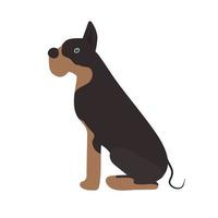 imagem de ícone de ilustração vetorial animal cachorro vetor