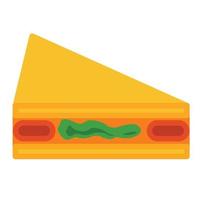 ícone de ilustração vetorial de sanduíche de confeitaria de doces vetor