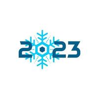 modelo de logotipo de inverno 2023, vetor de design de logotipo de inverno 2023
