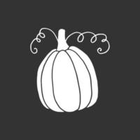 abóbora. outono halloween ou símbolo de abóbora de ação de Graças. vetor
