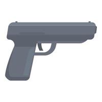 vetor de desenhos animados do ícone da pistola do crime. mão de detetive