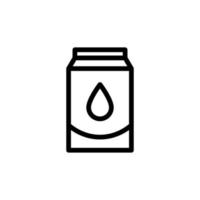 ícone de leite em caixa. símbolo de bebida de saúde. design de ícone de caixa de leite adequado para necessidades de site, aplicativo móvel e freelance. ilustração de ícone isolado no fundo branco vetor