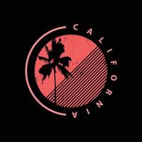 tipografia de ilustração de surf da Califórnia. perfeito para projetar camisetas, camisas, moletons, pôsteres, estampas vetor