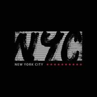 tipografia de ilustração de brooklyn de nova york. perfeito para projetar camisetas, camisas, moletons, pôsteres, estampas vetor