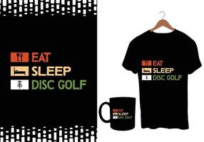 design de camiseta de vetor de golfe de disco