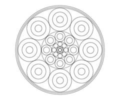 design criativo de mandala vetor