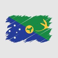 escova de bandeira das ilhas natalinas vetor