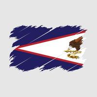 escova de bandeira de samoa americana vetor