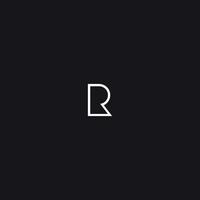 r design de logotipo vetor