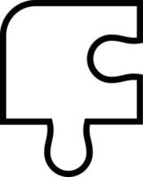 design de ícone de vetor de peça de quebra-cabeça