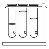 ícone de três copos, estilo de estrutura de tópicos vetor