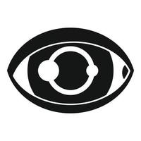 vetor simples de ícone de olhar de olho. vista de vista