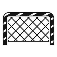 vetor simples de ícone de portão de futebol. esporte escolar