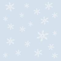 flocos de neve sem costura padrão sinal de ano novo padrão de ilustração de mão desenhada de natal vetor