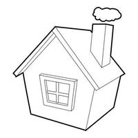 ícone da casa, estilo de estrutura de tópicos vetor