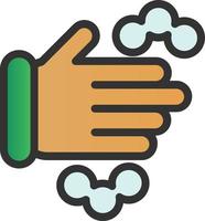 design de ícone de vetor de lavagem de mãos