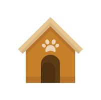vetor isolado plano do ícone da casa de cachorro