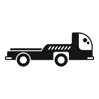 vetor simples de ícone de caminhão de suporte de avião. aeroporto terrestre