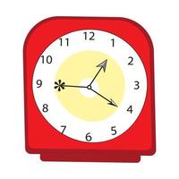 ícone de relógio em estilo simples, temporizador quadrado sobre fundo branco. relógio de negócios. elemento de design vetorial para seu projeto vetor