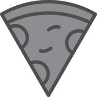 design de ícone de vetor de fatia de pizza