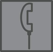 design de ícone de vetor quadrado alternativo de telefone