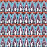 padrão geométrico abstrato nativo asteca estilo indiano africano sem costura design tradicional oriental para tecido, cortina, fundo, tapete, papel de parede, roupas, embrulho, batik, vetor têxtil