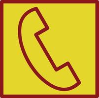 design de ícone de vetor quadrado de telefone