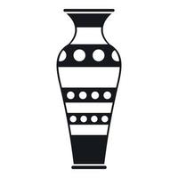 ícone de vaso egípcio, estilo simples vetor