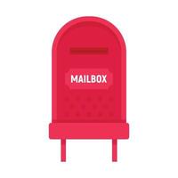 ícone de caixa de correio vetor plano isolado