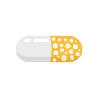 vetor plano isolado de ícone de pílula de comprimido