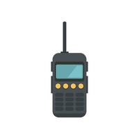 ícone de antena de walkie talkie vetor plano isolado
