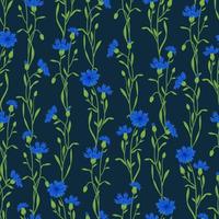 conjunto de vetores de campo de centáureas. flores de prado selvagem de verão, ilustração de planta de mel. coleção de knapweed azul isolada no branco. elementos de design floral botânico centaurea